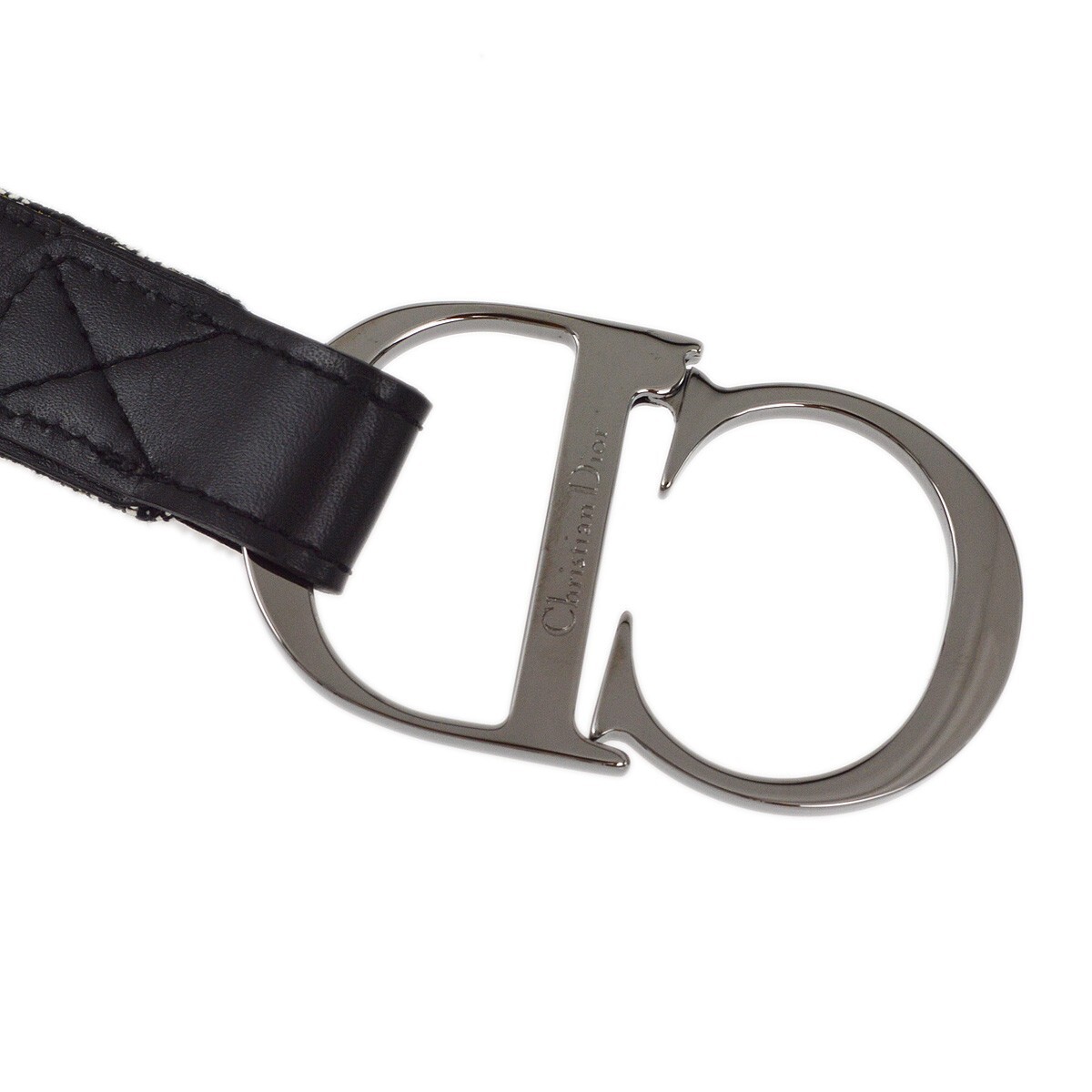 Christian Dior Trotter Belt Black RI0012 #75 192543 | eBay