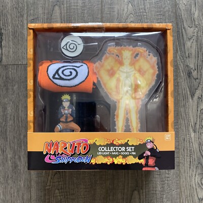 Naruto Collector Set Classic Special LED Light, Mug, Socks, Pin - Brand New!