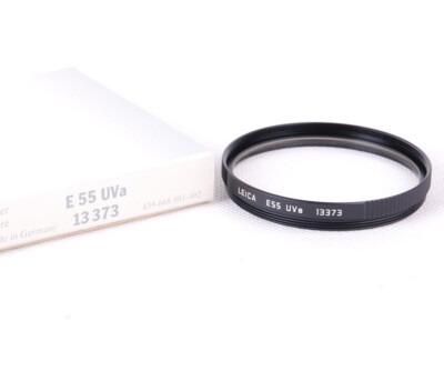 Mint- Leica E55 UVa 55mm Filter Black 13373 with Box | eBay