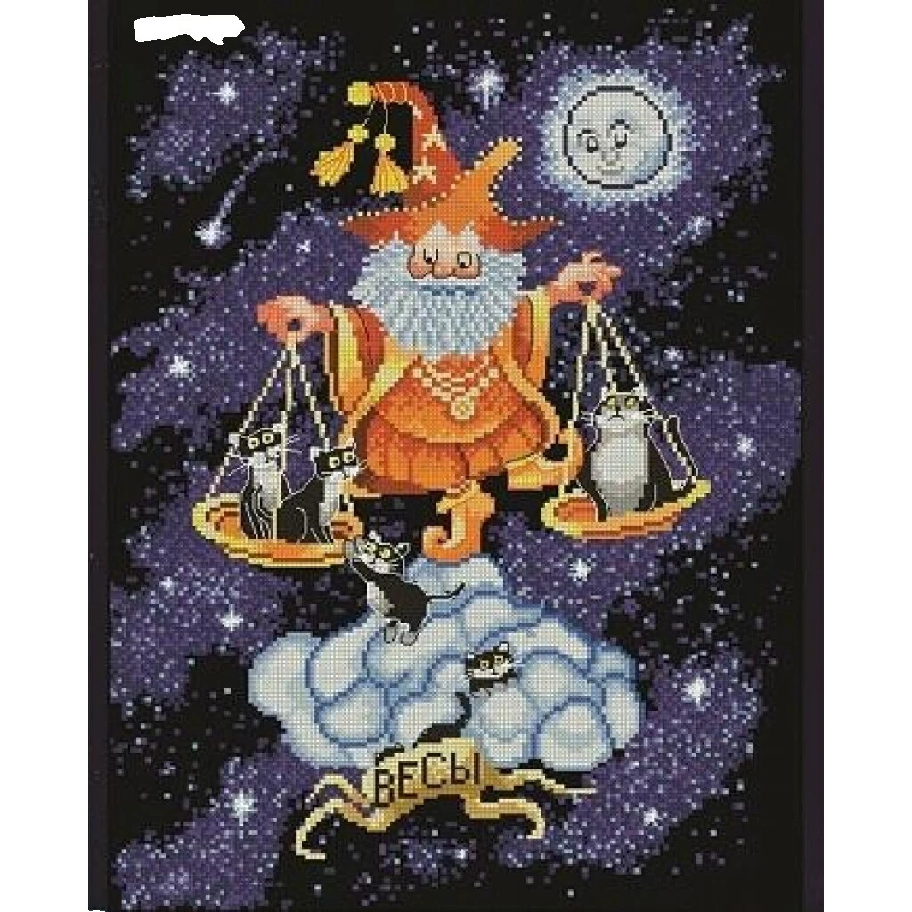 Kits de punto de cruz celestial y horóscopo