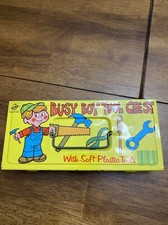 Vintage Ohio Art Tin Litho BUSY BOY TOOL Chest ORIGINAL TOOLS NOT INCLUDED