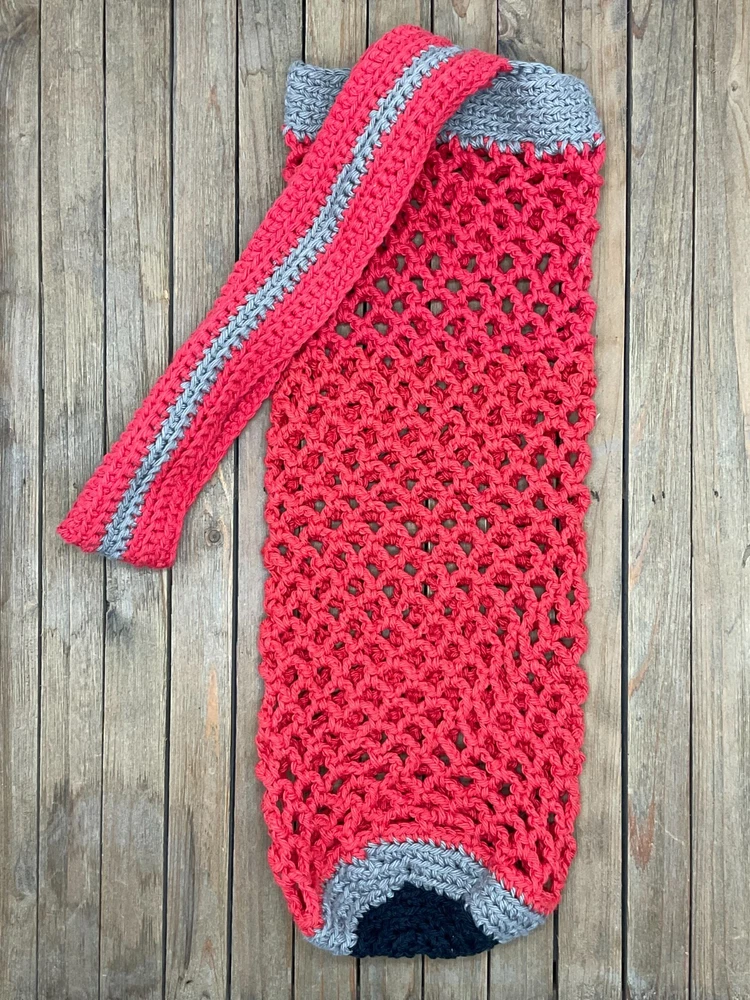 Yoga Mat Bag - Handmade Crochet Carrier for Pilates Gym Yogi  
