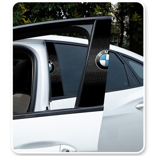 2x Car Window Center Pillar Sticker Trim B-pillar Cover Decals for BMW - Imagen 3 de 8