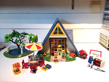 PLAYMOBIL LOT 3230/ MAISON DE VACANCES COMPLÈTE/ACCESSOIRES PERSONNAGES ANIMAUX