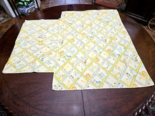 TWO Vintage Matching Dundee Baby Receiving Blankets 30"x40" Excellent Condition.