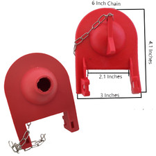 2 Inch Kohler Sharkfin Toilet Flapper with 2.25 Inch Wingspan Replacement by NuF