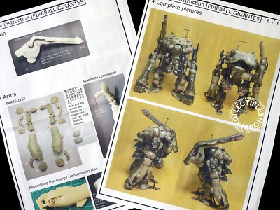 Makoto Ma.K SF3D 1/35 SAFS Fireball Gigantes Full Resin Kit MKM03