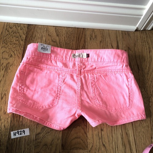 Junior Womens SO Shorts Pink Size 3 NWT Low Rise - Picture 11 of 13
