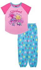NWT Girls Dreamworks Trolls 6  SISTERHOOD  Pajama 2pc Pink Set Poppy Viva 38