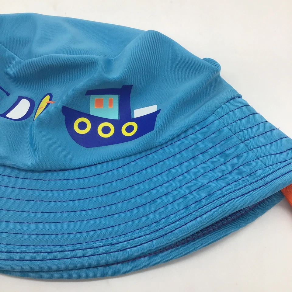 Шляпа-ведро Speedo UV 50+ Block the Burn для младенцев S/6-12 месяцев небесно-голубой буксир лодка - Изображение 3 из 4