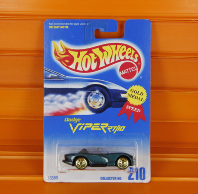 Hot Wheels - 1996 - DODGE VIPER RT/10 (Grün, WSP's) - Gold Medal Speed - #210