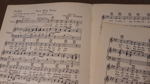 Tea for Two Duet for Ukulele & Piano Vintage Sheet Music by Vincent Youmans 1924 - Picture 2 of 3