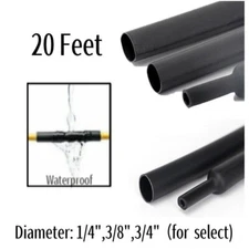 20Ft Heat Shrink Tubing Industrial Protection Kit 3:1 Ratio with Glue Lined