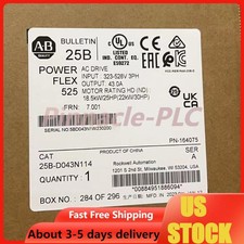 New Allen Bradley 25B-D043N114 AB 25BD043N114 PowerFlex 525 AC Drive US