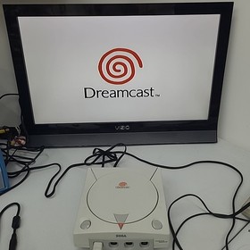 SEGA Dreamcast HKT-3020 Bundle With OEM Controller Hookups & Demo Disc Tested