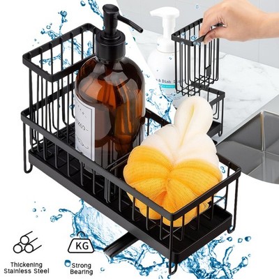 Spülbecken Organizer Schwarz Küchen Spüle Sink Organizer kitchen easy to install