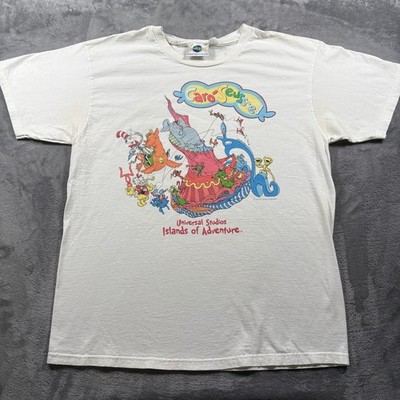 Vintage Universal Studios T-Shirt Mens Large Caro-Seuss-el Islands Of Adventure