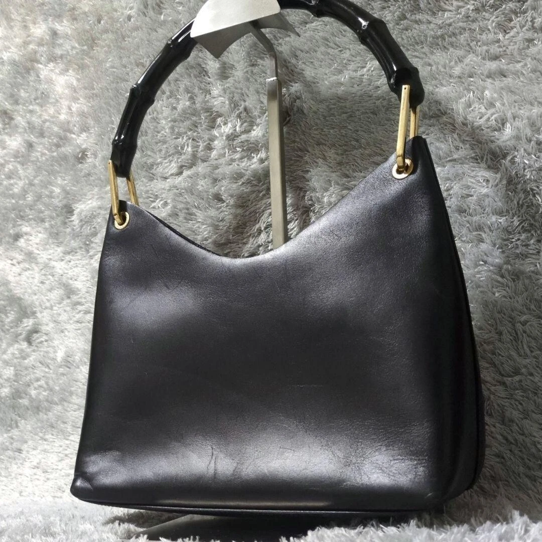 Gucci Bamboo Shoulder Bag Black Bags & Handbags for Women for sale