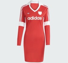 Adidas Women  s Graphic Soccer Jersey Footie Dress Scarlet Red JY3526 Size Small