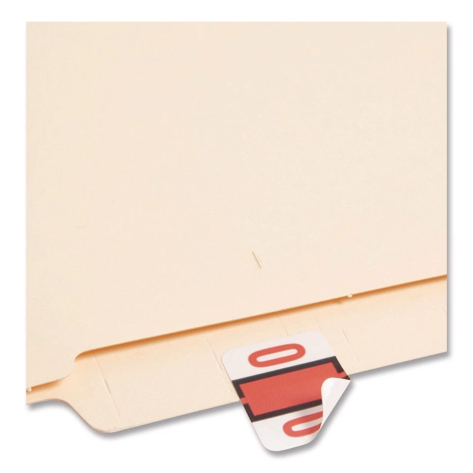 Smead 67380 1 x 1.25 0-9 Numerical End Tab File Folder Labels - White (1/BX) New - Image 3 of 4
