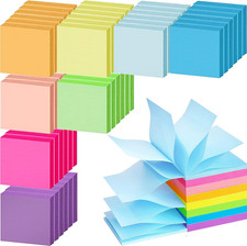 48 Pack 3840 Sheets Pop up Sticky Notes 3X3 in Bright Color Self Sticky Note Pad