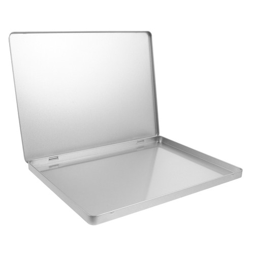  Tragbarer Aktenhalter Fotoboxen Aufbewahrung mit Deckel Metall Organizer - Bild 6 von 20