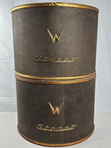 Wurlitzer Jukebox Stereo Extender Speaker Pair 5125B Working Rough Condition