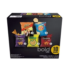 Frito Lay Bold, Mix Chips Variety Pack, 18 Count.