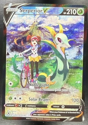 2022 Pokemon Sword & Shield Silver Tempest Serperior V Trainer Gallery Holo