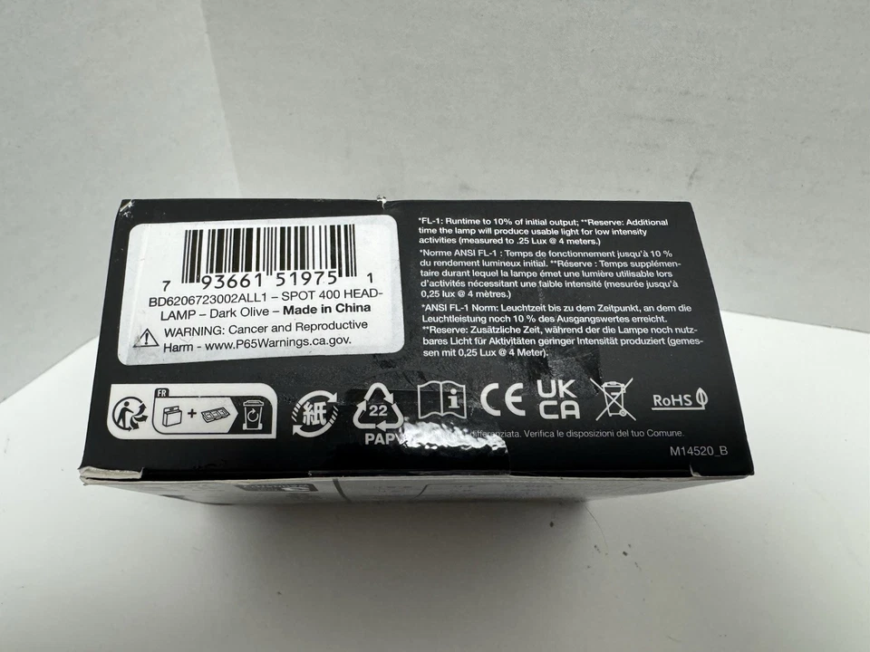 Faro Black Diamond Spot 400 oliva oscuro 400 lúmenes doble combustible UPC 793661519751 Foto 2 de 4