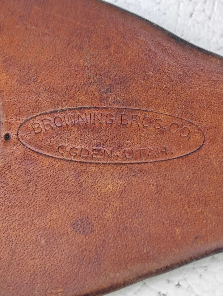 Cinto de arma de bala Utah Ogden Browning Brothers muito cedo 1905 - Imagem 2 de 4