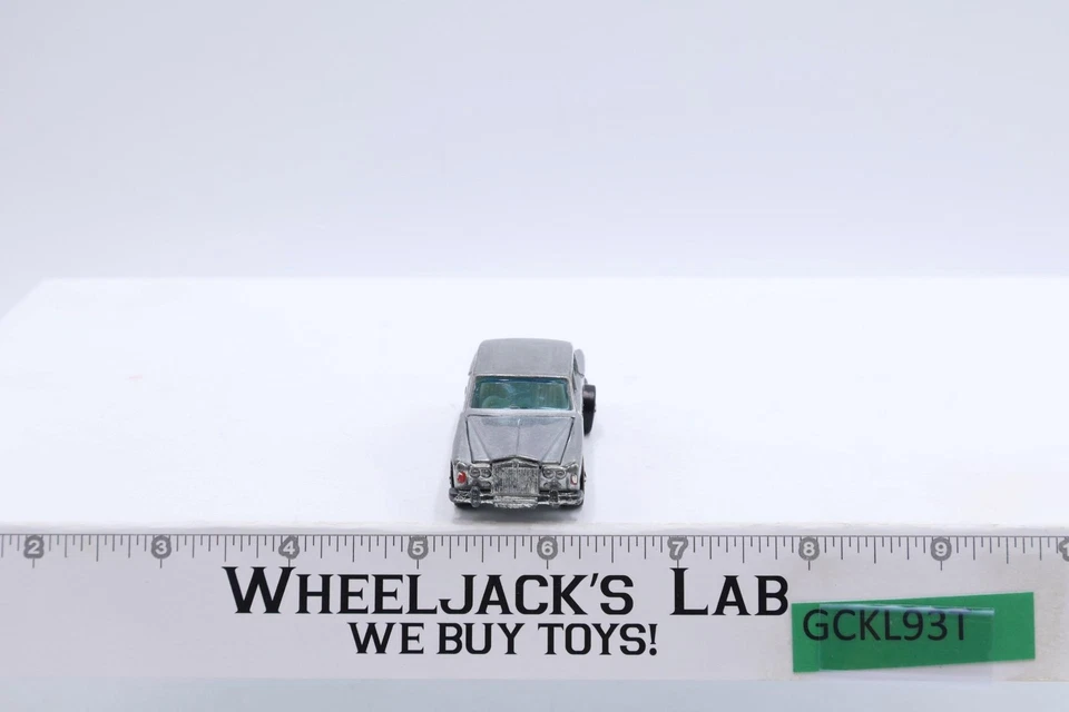 Rolls-Royce prata cinza sombra esmalte 1969 Redline Hot Wheels Mattel Vintage RL - Imagem 2 de 4