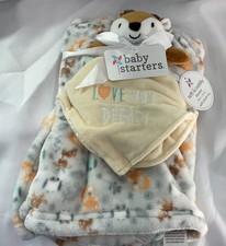 NEW Baby Starters Security Blanket Set Lovey Animals Deer Love You Deerly