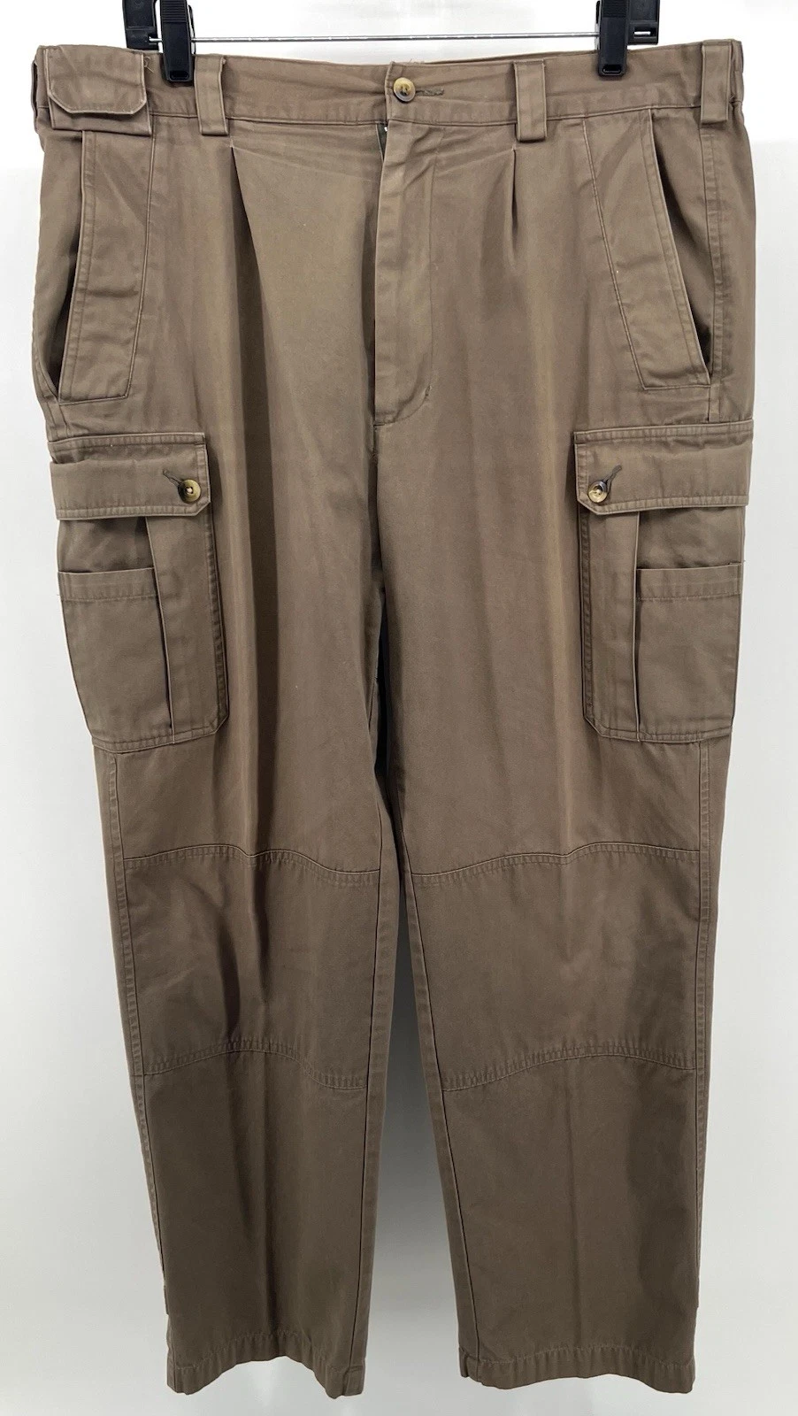 TravelSmith Men's Pants Double Knee 36x30 Cargo Hiking Brown BRN Outdoor Outdoor