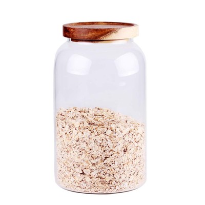 Large Glass Food Canisters, 93 FL OZ(2750ml) Kitchen Serving Stoarge Containe...