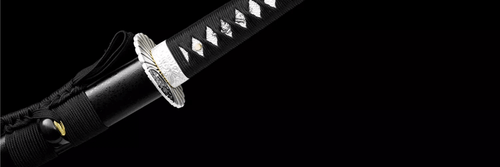 Handmade Japanese Katana T10 Steel Clay Tempered Blade with Black Lacquered Saya - Picture 15 of 15