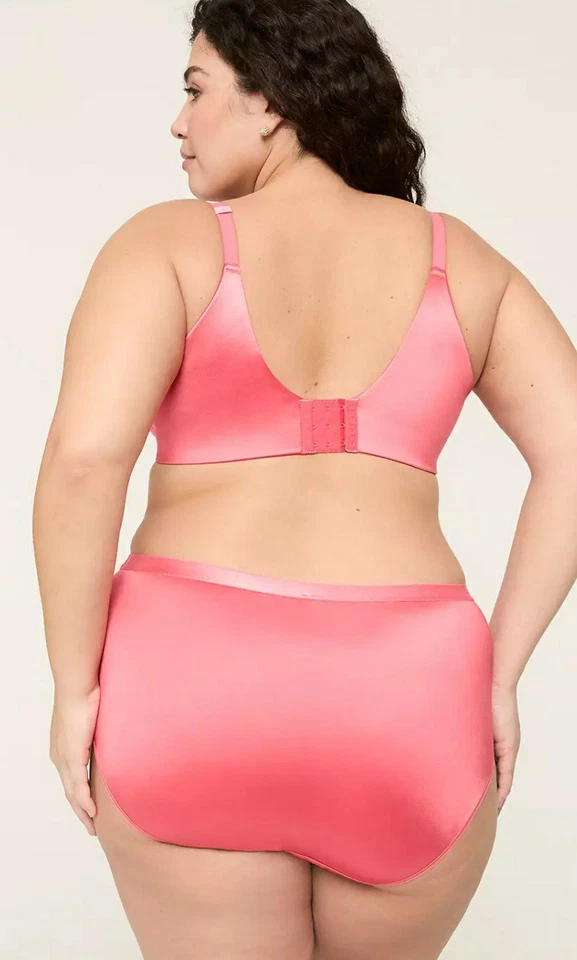 Трусики Lane Bryant Coral ретро БЛЕСТЯЩИЕ незаметные полные брифы большой размер 14/16, 1X - Изображение 3 из 4