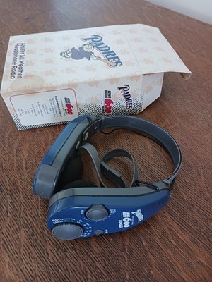 Vintage 2000 MLB San Diego Padres AM/FM All Weather Headphone Radio New