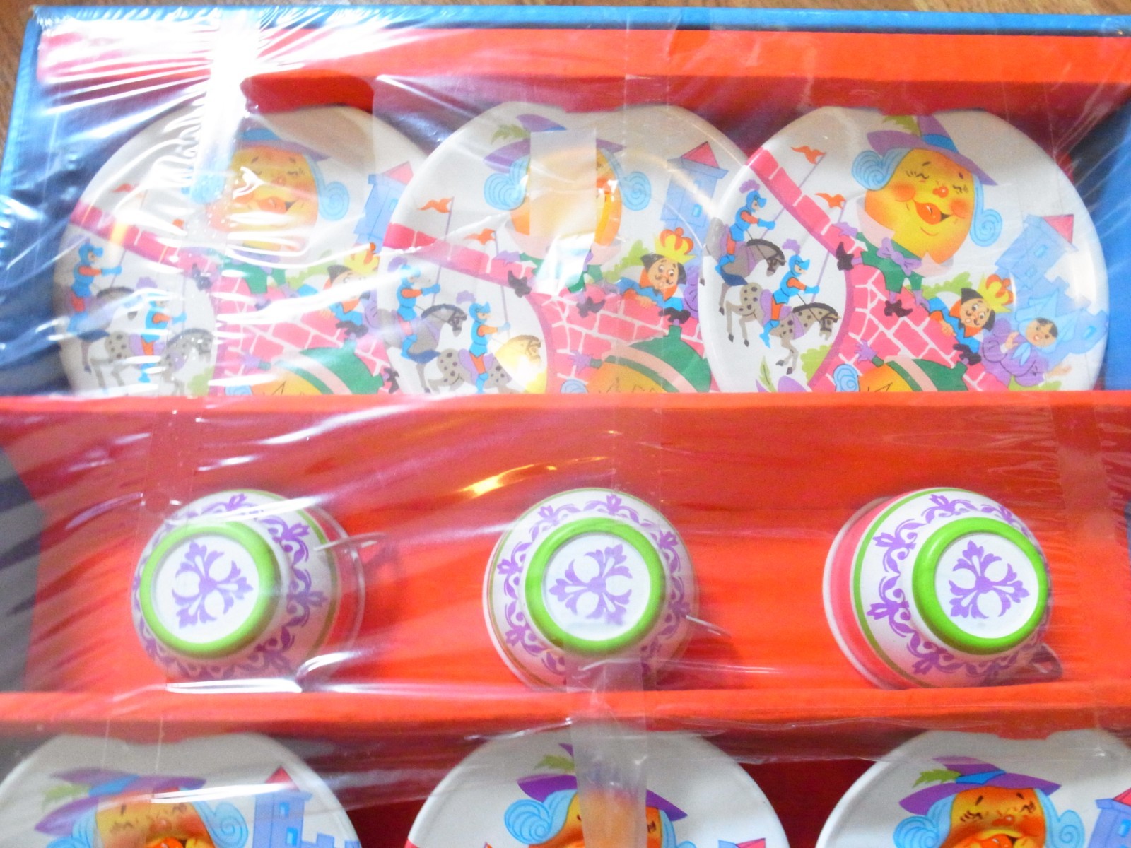 Vintage Ohio Art Story Time Humpty Dumpty 10 Pc. Toy Dish Set-New in Box-VHTF!