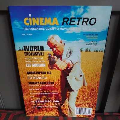 Cinema Retro Magazine Vol 5 Issue # 15 New Excellent Condition Lee Marvin 2009