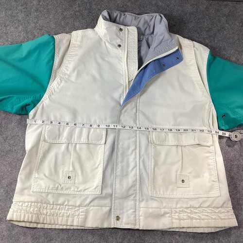 Vintage 1970s Mighty Mac Mens Retro Jacket Windbreaker Love Zip Boating Size 46 - Picture 7 of 19