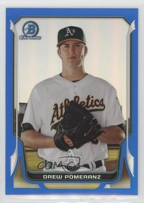 2014 Bowman Chrome Blue Refractor 90/250 Drew Pomeranz #216 6u5