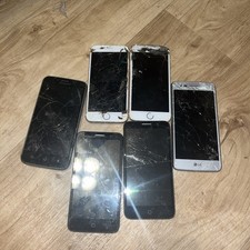 Lot Of 6 Broken Phones No Chargers