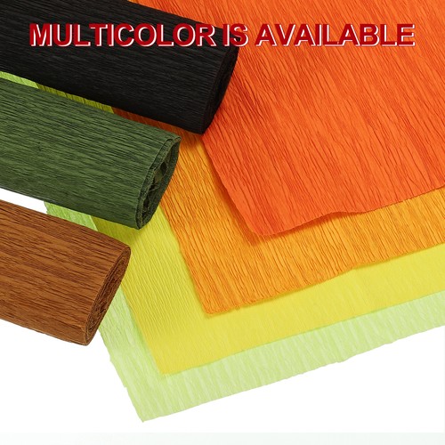 7.5ft Long 20" Width Green Crepe Paper Roll Crepe Paper Decoration - Picture 4 of 6