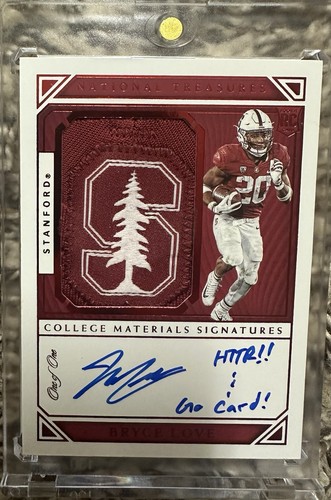 2019 National Treasures Bryce Love Rookie Logo Patch Auto #1/1 Read Description