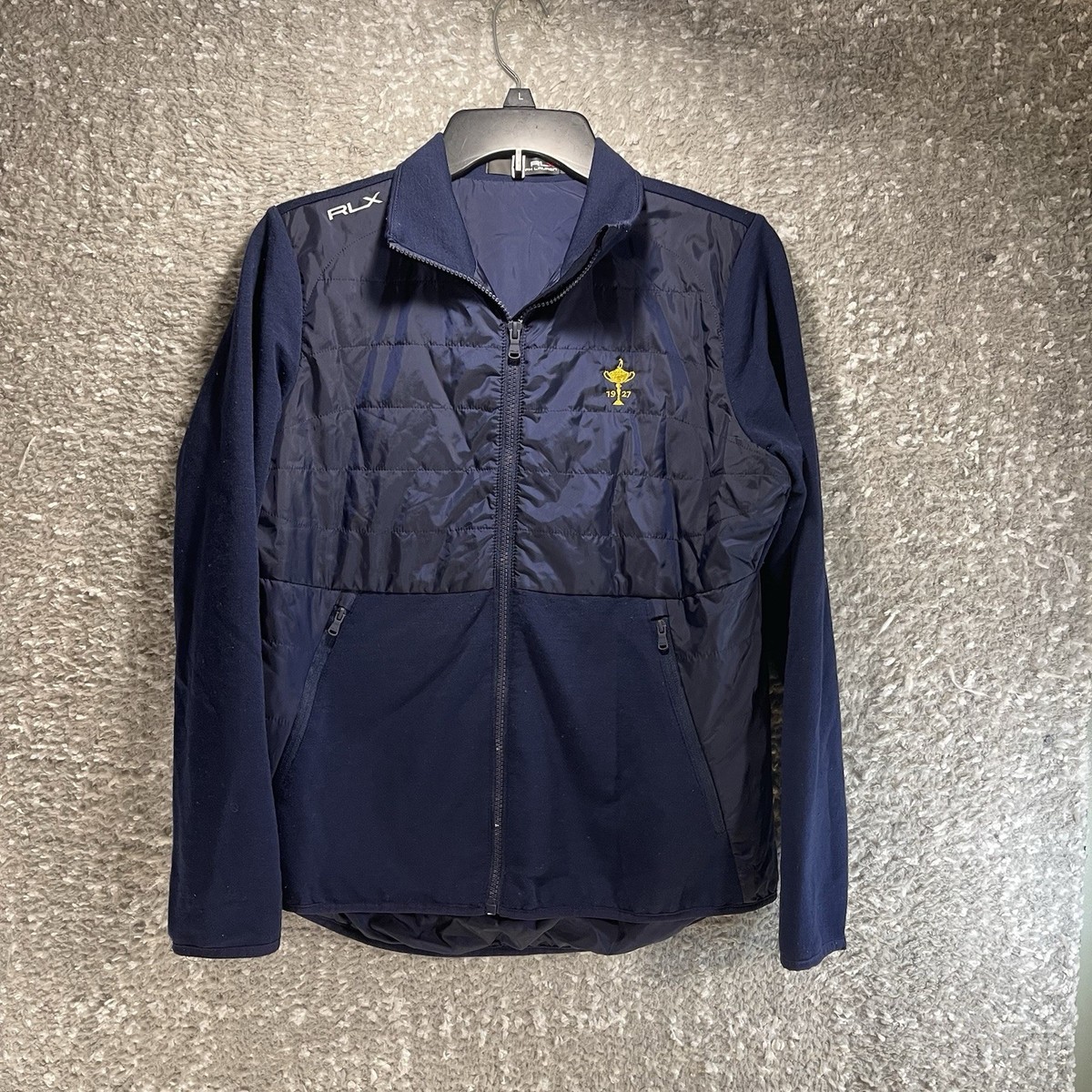 | Jacket Shawl-Collar Hybrid Lauren Ralph RLX Mサイズ　ラルフローレン ジャケット ネイビー RLX PGA Superstore TOUR メンズウェア
