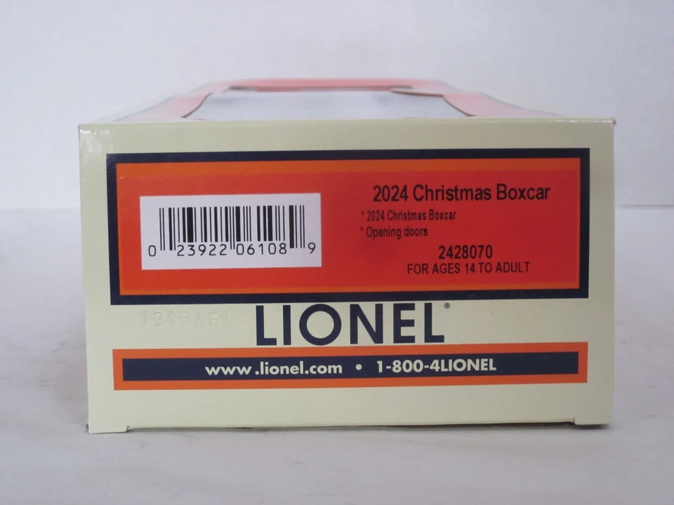 Lionel 2428070 - 2024 CHRISTMAS Boxcar  NOS  (New Old Stock) - Image 2 of 2