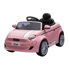 MACCHINA ELETTRICA FIAT 500 ROSA TELECOMANDATA 12V PER BAMBINI LAMAS