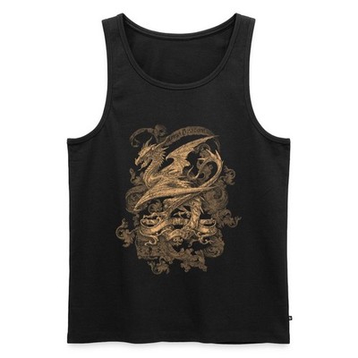 Alchemy England Harbinger of Doom Drache Männer Premium Bio Tank Top