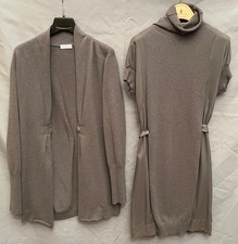 BRUNELLO CUCINELLI CARDIGAN UND KLEID AUS KAS...